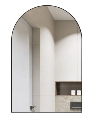 Archie Matte Black Framed Mirror