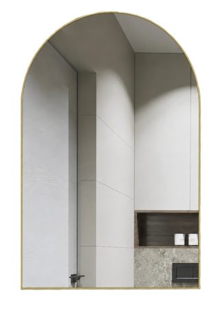 Archie Brushed Gold Framed Mirror
