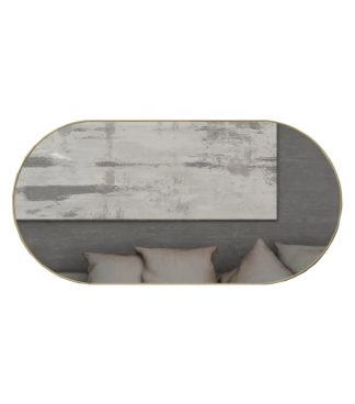 Noosa Brushed Gold Framed Mirror