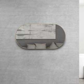 Noosa Brushed Gold Framed Mirror