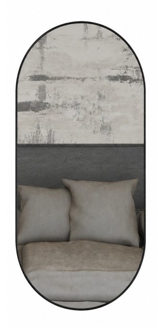 Noosa Matte Black Framed Mirror