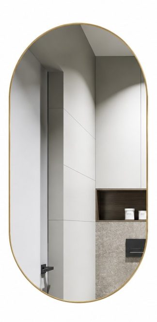 Noosa Brushed Gold Framed Mirror