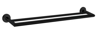 Dolce Double Towel Rail 700mm Matte Black