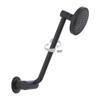 Streamjet Clicklock Arm Shower Matte 6.5 Black