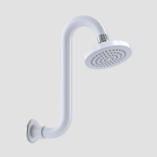 Streamjet Swan Neck Arm Shower 6.5 White Chrome