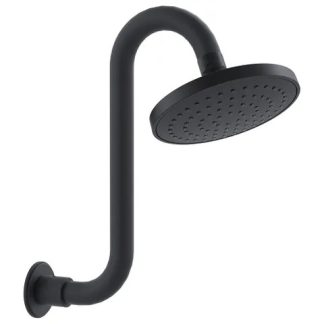 Streamjet XL Swan Neck Arm Shower Matte Black