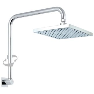 Quewb Swivel Crane Wall Shower Chrome
