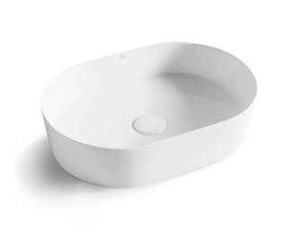 Quay Oval Above Counter Basin Matte White