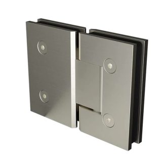 Purity 180 Degree Glass To Glass Hinge Brushed Nickel