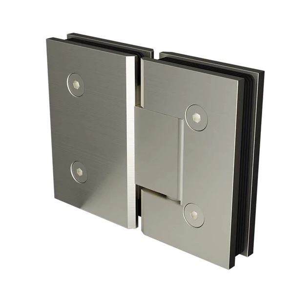Purity 180 Degree Glass To Glass Hinge Brushed Nickel