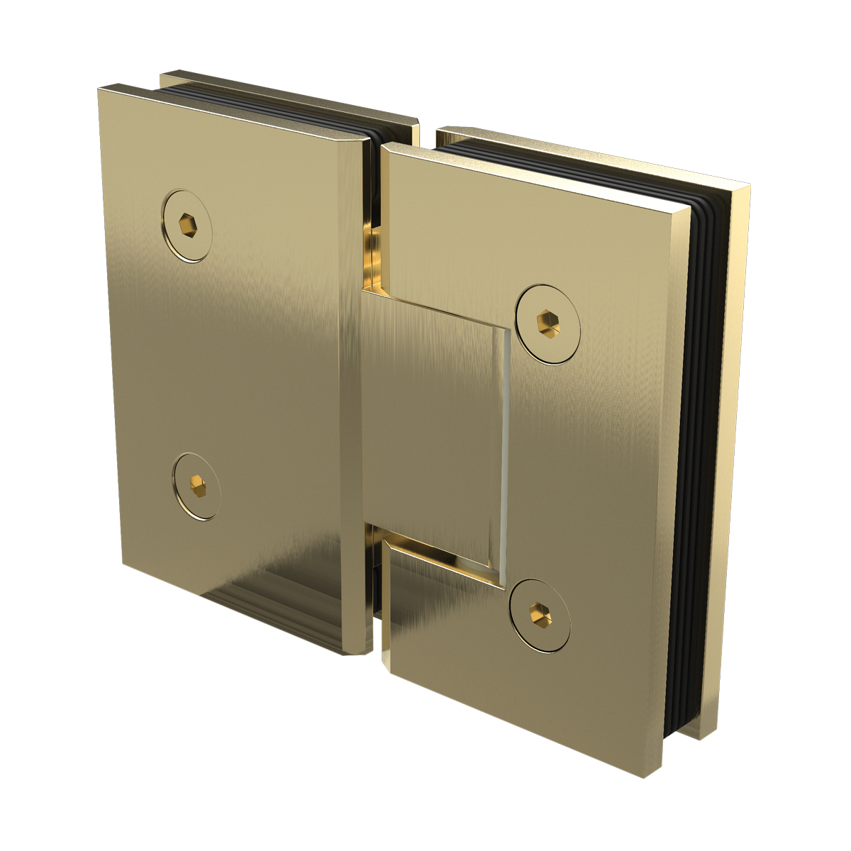 Purity 180 Degree Glass To Glass Hinge Brushed Gold