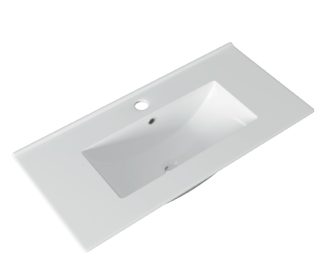 Ceramic 600mm Slimline Vanity Top White