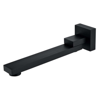 Eckig Square Swivel Bath Spout Matte Black