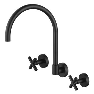 Ryker 1/4 Turn Sink Set Matte Black