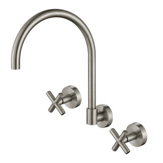 Ryker 1/4 Turn Sink Set Brushed Nickel
