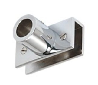 Adjustable Slimline Glass Mount Fitting Chrome