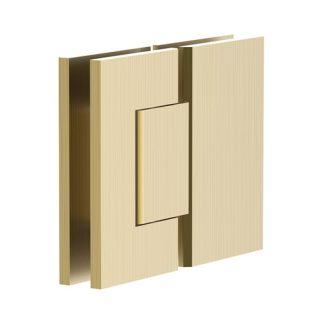 ADP Shower Screen Hinge Glass to Glass Brushed Brass