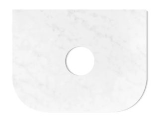 Bondi 600 Solid Surface Cloudy Carrara Stone Top