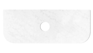 Havana Cloudy Carrara Solid Surface Top 1200