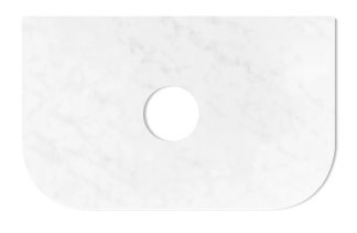 Havana Cloudy Carrara Solid Surface Top 750