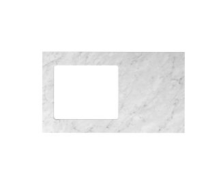 Natural Carrara White Marble Stone Top 1060mm
