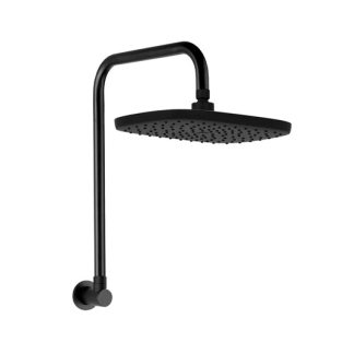Huntingwood Gooseneck Fixed Shower Matte Black