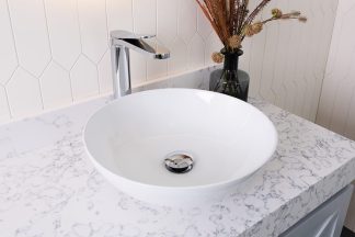 Circuit Above Counter Ceramic Basin Gloss White