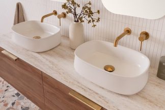 Hewitt Above Counter Ceramic Basin Matte White