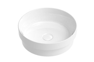 Monica Ceramic Semi Inset Basin Gloss White