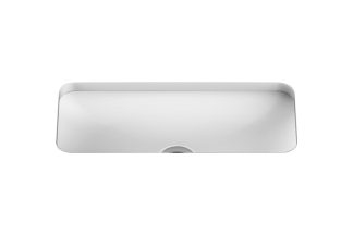 Hope Slimline Solid Surface Under Counter Basin Gloss White