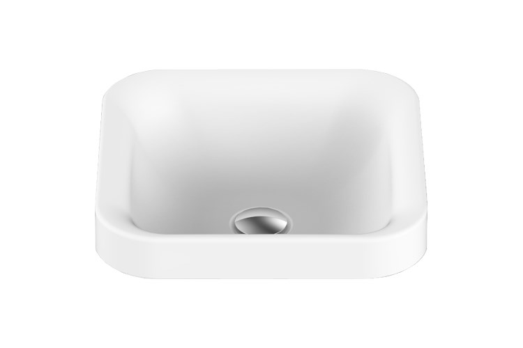 Truth Solid Surface Semi Inset Basin Gloss White Bathrooms On A Budget