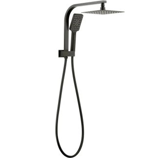 Taran Twin Shower Half Rail Gun Metal