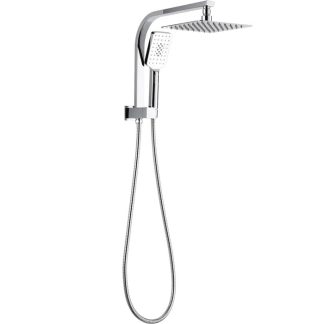 Taran Twin Shower Half Rail Chrome