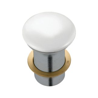 Ceramic Cap Basin Pop Up Waste 32mm Non Overflow Gloss White