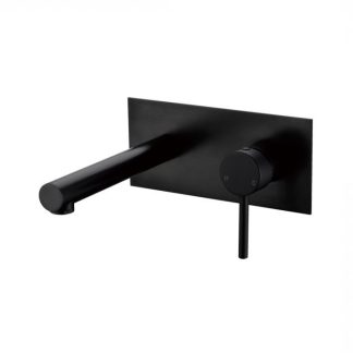 Rund Basin Bath Mixer With Spout Matte Black
