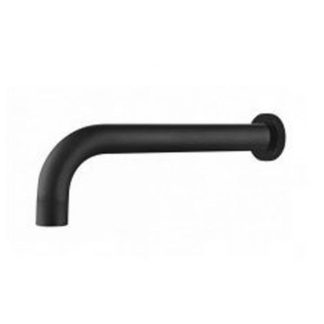 Rund Round Bath Spout 180mm Matte Black