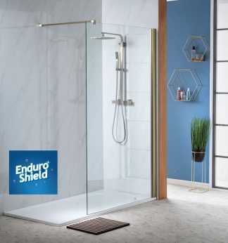 Barossa Frameless Shower Screen Panel 800mm (EnduroShield Treatment)