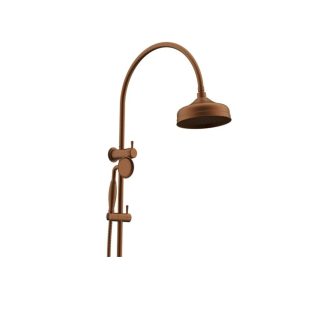 ADP Eternal Gooseneck Twin Shower Set Brushed Copper