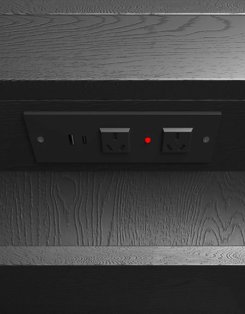 Bondi Led Shaving Cabinet Premium Edition Black Oak 900 x 600 - Image 8