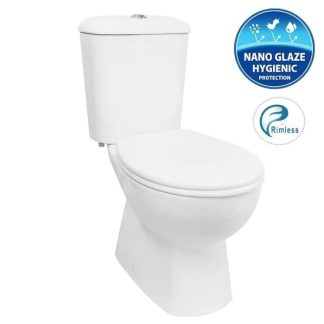 Massa Rimless Close Coupled Toilet Suite