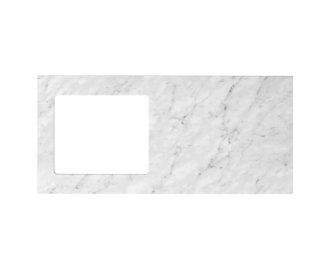 Natural Carrara White Marble Stone Top 1300mm