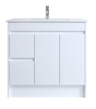Albion 900 Finger Pull Vanity (Left Drawers)