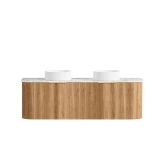 Bondi Woodland 1500 Curve Oak Fluted Vanity