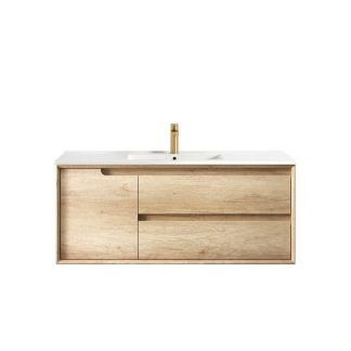 Byron Natural Oak Vanity 1200mm Ceramic Top