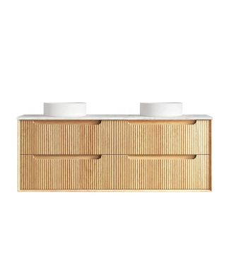 Byron Fluted Woodland Oak Vanity 1500mm