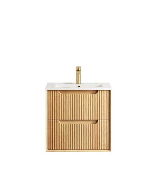 Byron Fluted Woodland Oak Vanity 600mm