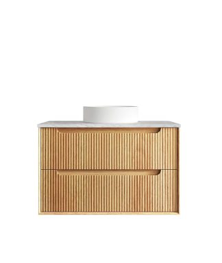 Byron Fluted Woodland Oak Vanity 900mm