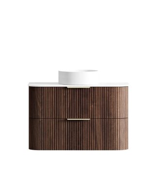 Havana Sable Walnut 900 Curve Fluted Vanity