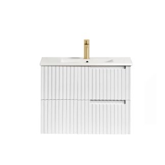 Noosa Matte White Vanity 750mm