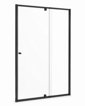 Monsoon Semi Frameless Matte Black Wall-To-Wall Shower Screens